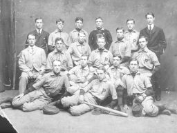 Baseball, 1903 University team, group photograph