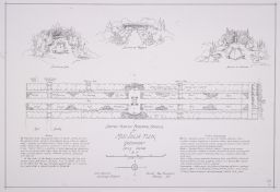 Sketch Plan of Perennial Borders, Julia Fish Residence