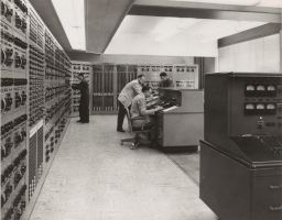 Westinghouse A. C. Power Network Calculator in Phillips Hall, ca. 1955