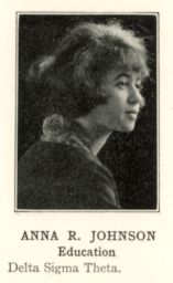 Anna Roselle Johnson Julian (1901-1994), B.S. in Ed. 1923, A.M. 1925, Ph.D. 1937, yearbook portrait