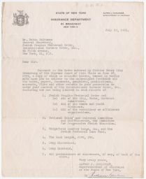 Alfred J. Bohlinger to Rubin Saltzman Demanding Records, July 1951 (correspondence)