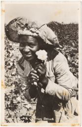 Woman holding cotton
