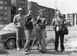 Film crew shooting "City of Nations"