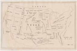 Texan's Map of U.S.A.