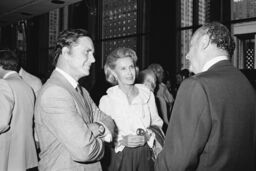 Ed Koch, Dina Merrill, and Cliff Robertson, Lincoln Center