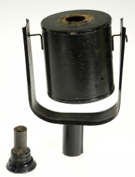 Black-painted Cylindrical Torch Light