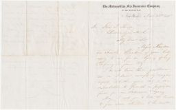 Letter to Enos T. Throop from Metropolitan Fire Insurance Company