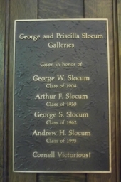 George and Priscilla Slocum Galleries Plaque