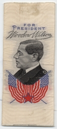 For President: Woodrow Wilson Portrait Ribbon