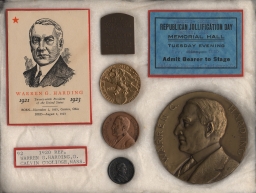 Harding Campaign, Inauguration, and Memorial Items, ca. 1920-1923