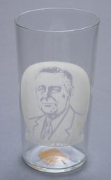 Franklin D. Roosevelt Drinking Glass, ca. 1936