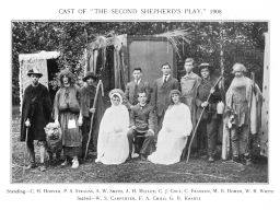 Philomathean Society, "The Second Shepherd's Play, " cast