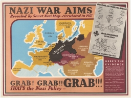 Nazi War Aims Revealed by Secret Nazi Map - Circulated in 1937.