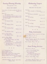 Back of Invitation to Capitol Drive Lutheran Church