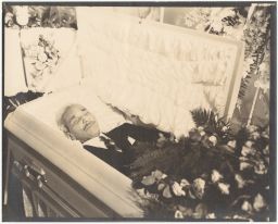 Man in coffin