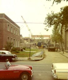 Annenberg School (built 1962, Alfred E. Poor, architect), construction, South McAlpin Street