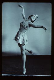 Portrait of Mary Binny Wheeler dancing as a young woman