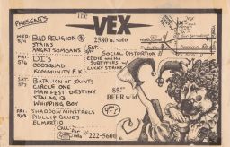 The Vex, 1983 May 04 to 1983 May 14