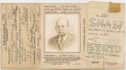 War Department I.D. With Photo of A. J. Liebling
