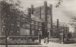 Front of Prudence Risley Hall, viewed from the northeast.