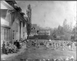 Children Exercising in the Yard of the Roland Park Country School ca. 1920