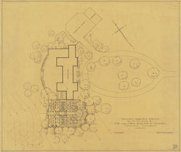 Revised garden design for the new estate of Mr. and Mrs. Ralph P. Hanes