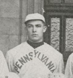 Walter Jacob Bernhardt (1893-1958), detail from 1917 Penn baseball team photograph