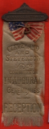 Cleveland-Stevenson Committee on Inaugural Ceremonies Ribbon, 1893