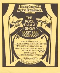 Ecstasy Garage, Dec. 6, 1980