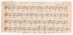 Nathan Alterman to Rubin Youkelson Song Sheet, July 1942