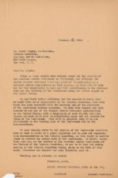 Rubin Saltzman and Albert E. Kahn to Louis Lipsky about JPFO Representation in the Interim Committee of the American Jewish Conference, February 1945 (correspondence)
