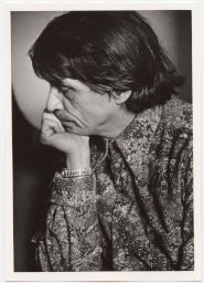 Daniel Berrigan resting chin on hand