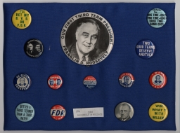 Franklin D. Roosevelt-Wallace Campaign Buttons, ca. 1940