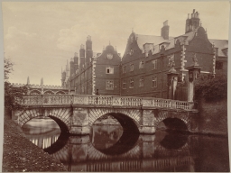 Cambridge. St. John's College, Old Bridge 