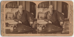 President McKinley at his desk in the White House