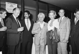 Ed Koch, Felipe Luciano, Tito Puente, Dina Merrill, and Cliff Robertson, Lincoln Center
