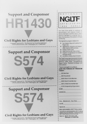 National Gay and Lesbian Task Force membership flier