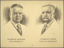Herbert Hoover for President, Charles Curtis for Vice-President