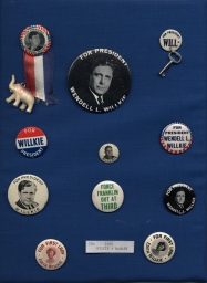 Willkie Campaign Items, ca. 1940