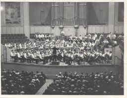 Photograph of student orchestra