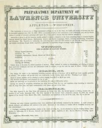 Advertisement from Preparatory Department