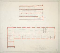 Section 2-2; Basement Plan: Proposed Princeton Art Museum.