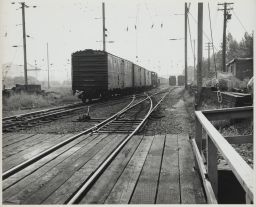 Freight Cars on Railroad Tracks