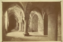 Mont Saint-Michel Abbey. Crypt of the North Wind, Left Side      