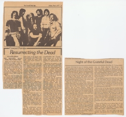 Cornell Daily Sun preview about the Grateful Dead concert at Barton Hall