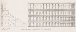 Section and Elevation of Coliseum