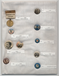 Prohibition Party Campaign Buttons and Badge, ca. 1888-1924