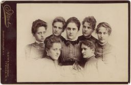 Seven female Cornell students.