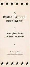 A Roman Catholic President: How Free From Church Control?