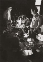 Laser Research: Prof. Chung Liang Tang at Right, With Grad Student Edward Moses